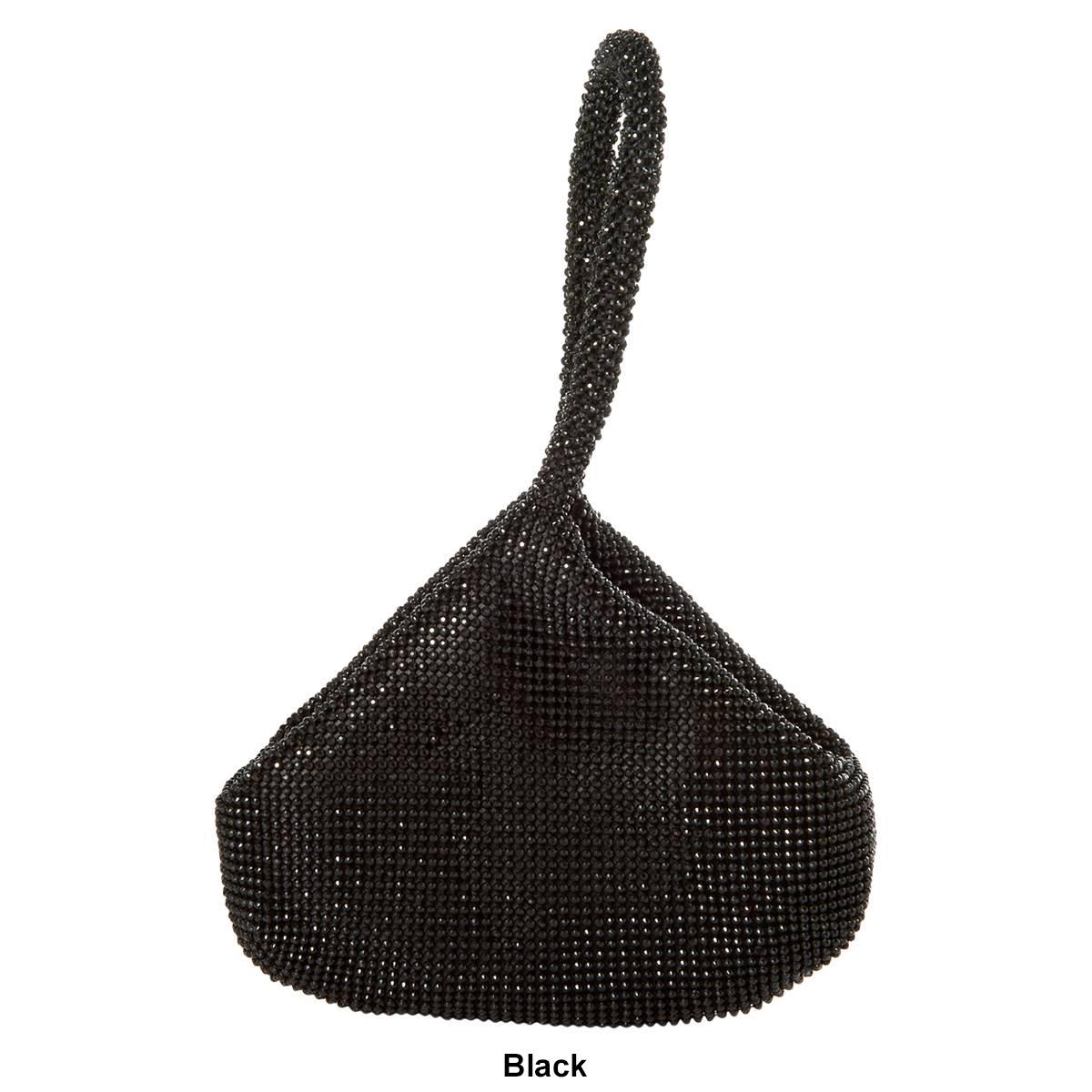 Jessica McClintock Staci Diamonte Sparkle Mesh Pouch