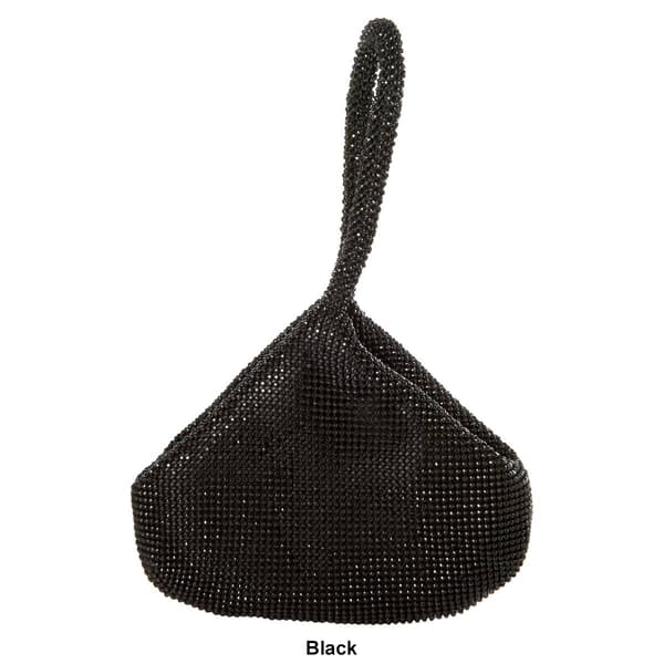 Jessica McClintock Staci Diamonte Sparkle Mesh Pouch