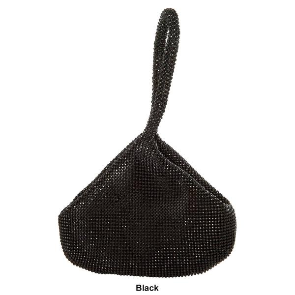 MultiSac Staci Diamonte Sparkle Solid Mesh Evening Bag - image 
