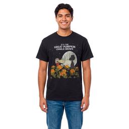 Young Mens Peanuts(tm) Great Pumpkin Cover Graphic Tee