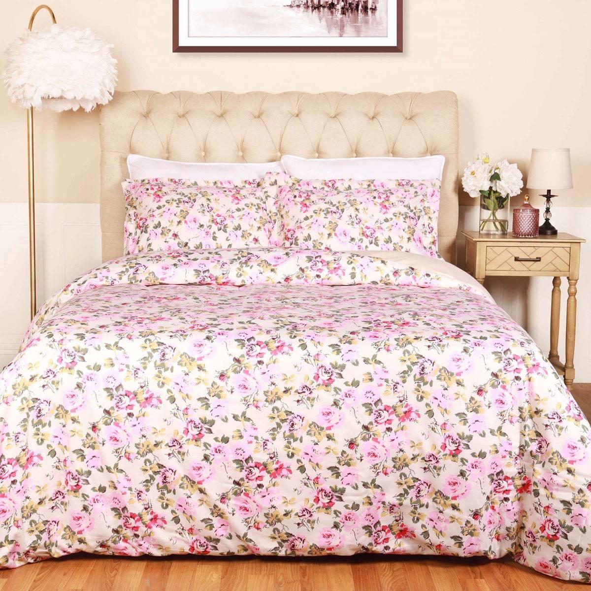 Superior Vintage Floral Cotton Duvet Cover Set