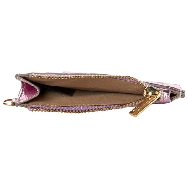 Womens Nanette Lepore Becki Metallic Card Case Wristlet