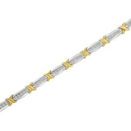Diamond Classics™ Sterling Silver X-Link Tennis Bracelet