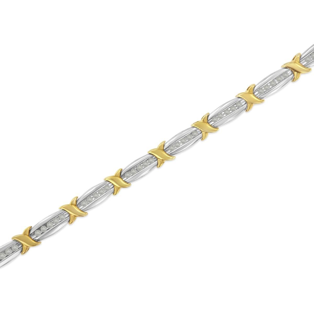 Diamond Classics™ Sterling Silver X-Link Tennis Bracelet