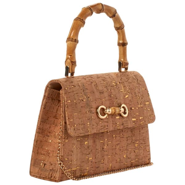 D''Margeaux Shimmer Cork Evening Bag with Flap