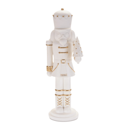 Melrose 14.5in. Modern Nutcracker with Gold Accents