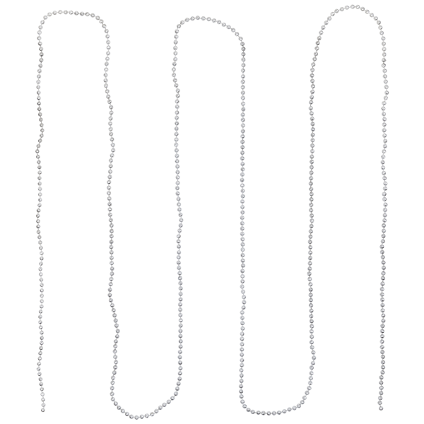 Northlight 15ft. Celestial Silver Lame Beaded Christmas Garland