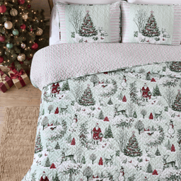 Avanti Yuletide 3pc. Reversible Quilt Set