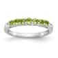 Gemstone Classics&#40;tm&#41; Sterling Silver & Round Peridot Ring - image 1