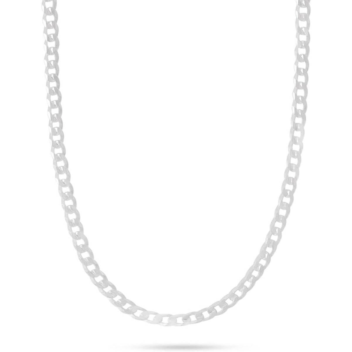 22in. Sterling Silver Grometta Chain Necklace