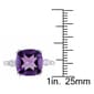 White Gold Amethyst & Diamond Cocktail Ring w/ White Sapphires - image 5