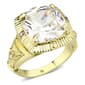 Ashley Cooper(tm) Gold-Tone Cushion Cut Stone Ring - image 1