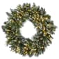 National Tree Pre-Lit 30in. Glittery Bristle&#40;R&#41; Pine Wreath - image 1