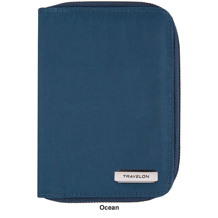 Travelon RFID Blocking Passport Zip Wallet