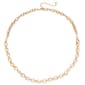 Wearable Art Gold-Tone Chain Station w/ Pearls Necklace - image 1