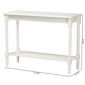 Baxton Studio Bayard Console Table with Bobbin Legs - image 7