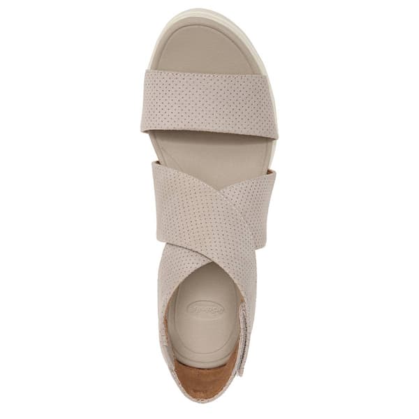 Womens Dr. Scholl's Fabric Strappy Wedge Sandals