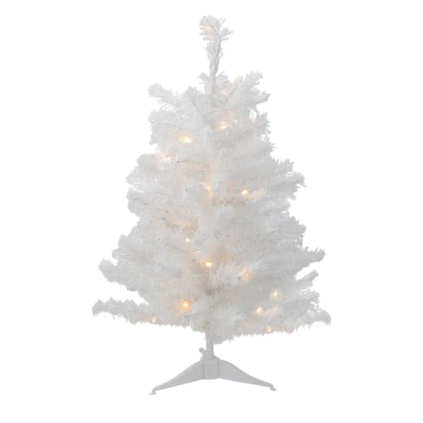 Northlight 3ft. Pre-Lit LED Snow White Artificial Christmas Tree