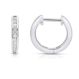 Nova Star(R) 1ctw. Lab Grown Diamond Channel Set Hoop Earrings