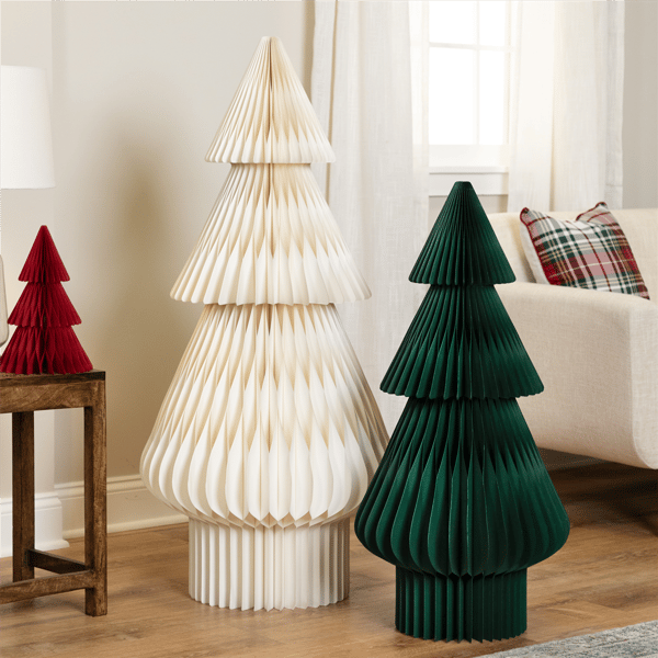 Northlight 3ft. Accordion Honeycomb Foldable Paper Christmas Tree