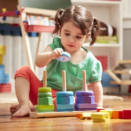 Melissa &amp; Doug® Geometric Stacker Building Set