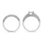 Haus of Brilliance 3/4ctw Diamond Engagement Ring and Band Set - image 4