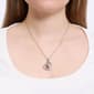 Athra Silver Plated Pink Crystal Heart Pendant Necklace - image 3