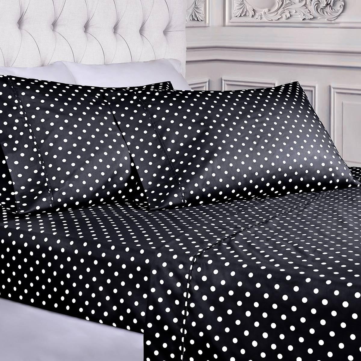 Superior 600 Thread Count Deep Pocket Polka Dot Sheet Set