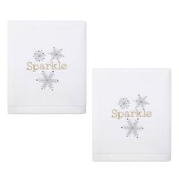 Avanti Snowflake 2pk. Hand Towel Set