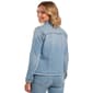 Womens Baccini Fray Hem Trucker Denim Jacket - image 3