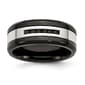 Mens Gentlemen's Classics&#40;tm&#41; Black Diamond 9mm Wedding Band - image 1