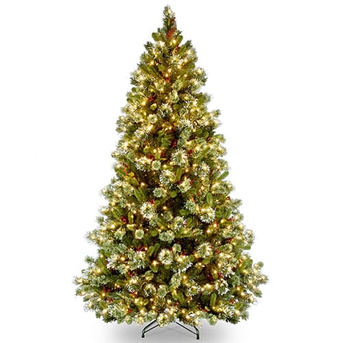 National Tree 6.5ft. Pre-lit Medium Wintery Pine Tree - image 