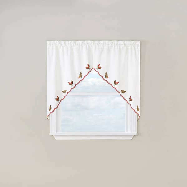 Roosters Embroidered Swags - image 