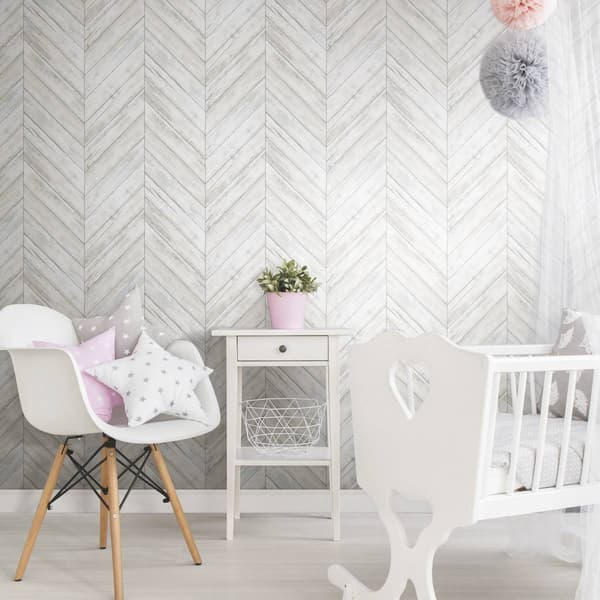 RoomMates(R) Herringbone Wood Boards Peel & Stick Wallpaper - image 