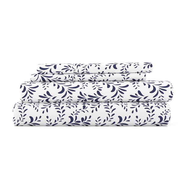 Soft Essentials 4pc. Garden Farmhouse Burst of Vines Sheet Set - image 