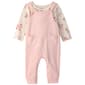 Baby Girl (NB-12M) Carter''s 2pc. Overall Set - Pink/Ivory - image 1