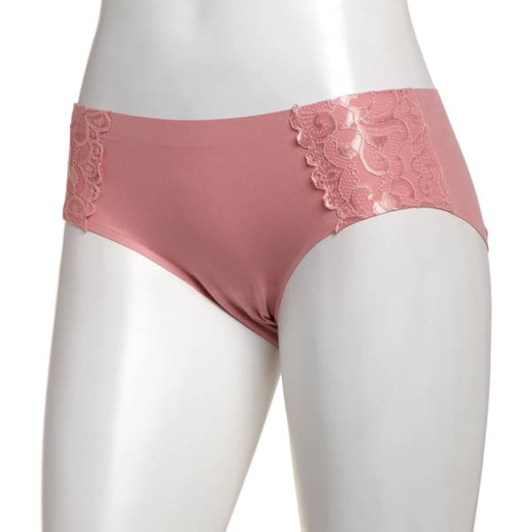 Womens Laura Ashley® Solid Lace Brief Panties - LS4733AE