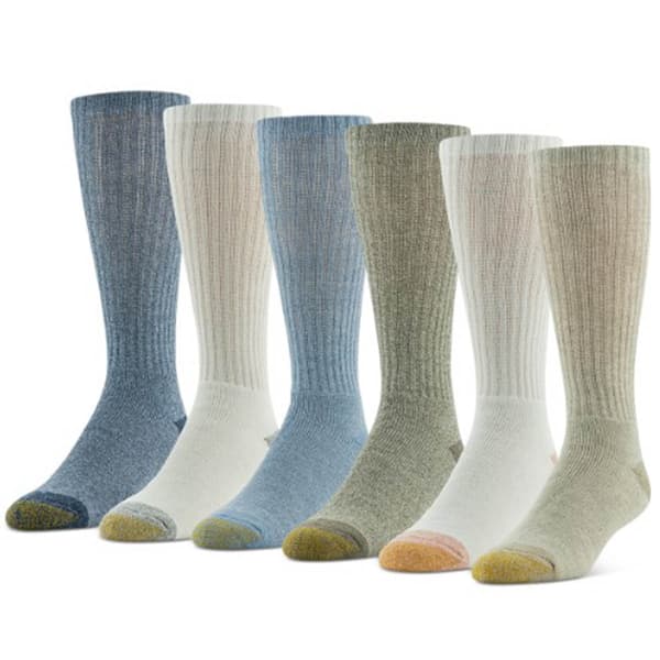 Mens Gold Toe® 6pk. Harrington Cotton Crew Socks Boscov's