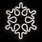 15 White LED Lighted Neon Style Snowflake Christmas Window Silho - image 1