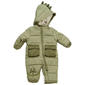 Baby Boy (NB-9M) Wippette(R) 3D Dino Hood Quilted Snowsuit - image 1