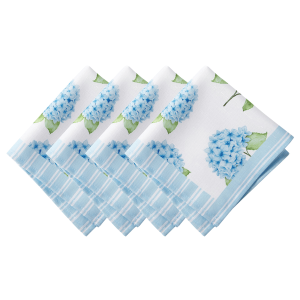 Threadmade Nantucket Hydrangea Garden Napkins - Set of 4