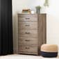 South Shore Tassio Weathered Oak 5-Drawer Chest - image 2