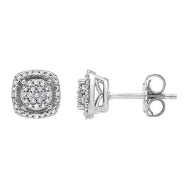 Diamond Classics&#40;tm&#41; Sterling Silver Diamond Accent Stud Earrings