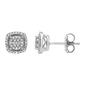 Diamond Classics&#40;tm&#41; Sterling Silver Diamond Accent Stud Earrings - image 1