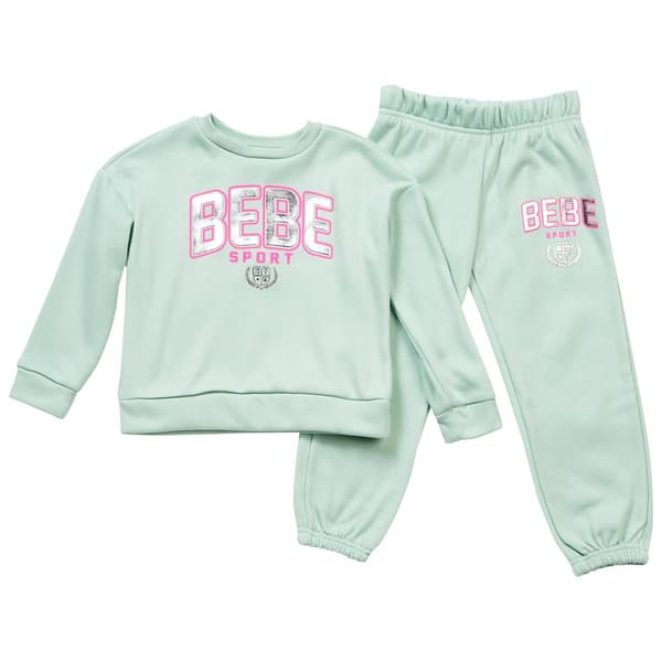 Girls &#40;4-6x&#41; Bebe Foil Sport Sweatshirt & Jogger Sweatpants Set - image 