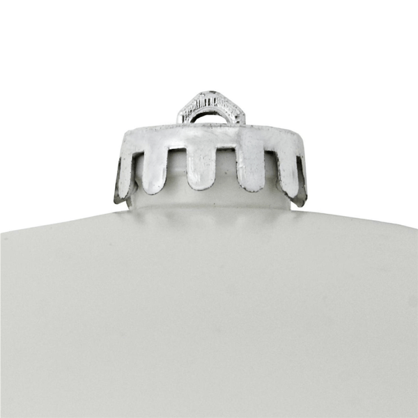 Northlight 8in. Matte White Shatterproof Christmas Ball Ornament