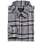 Mens Jackson Hole Long Sleeve Flannel Shirt - Steel Grey/White - image 1