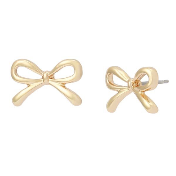 Betsey Johnson Bow Stud Earrings - image 
