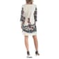 Womens 24/7 Comfort Apparel Floral Long Sleeve Shift Dress - image 2