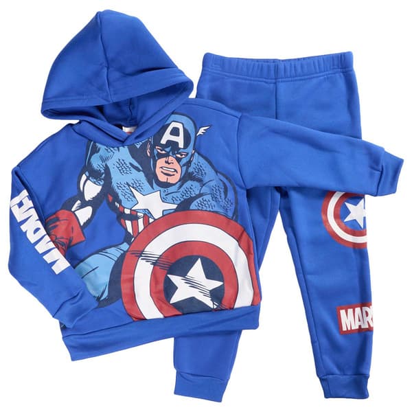 Boys (4-7) Marvel Captain America Sweatshirt & Joggers Set - image 